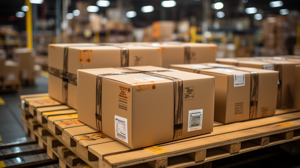 Packages in a warehouse